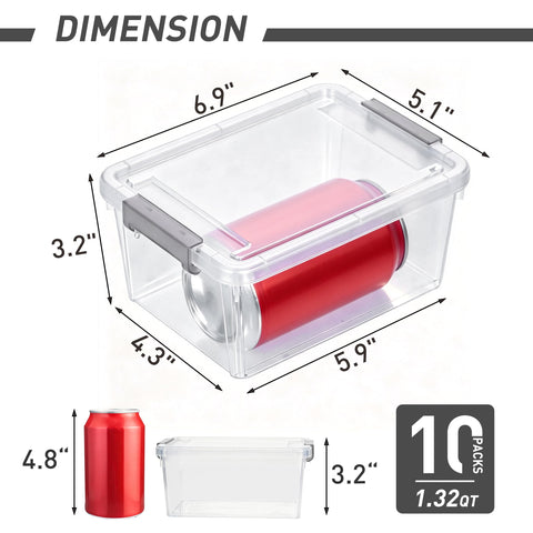 Citylife clear white bin with lid promotes quick finding of small parts