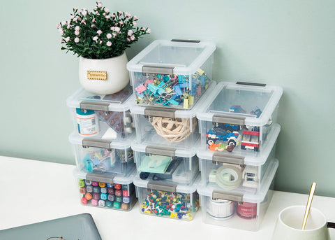 Citylife lid with durable buckle latches keeps contents dry and dust-free