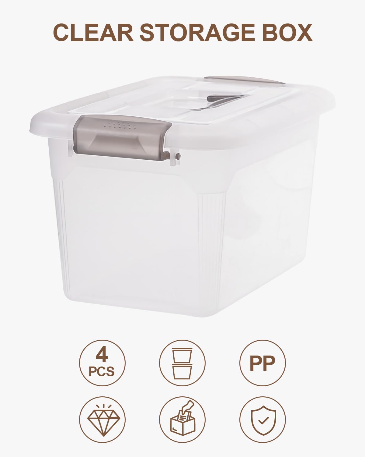 Citylife bin lids secure with latches for stable stacking.
