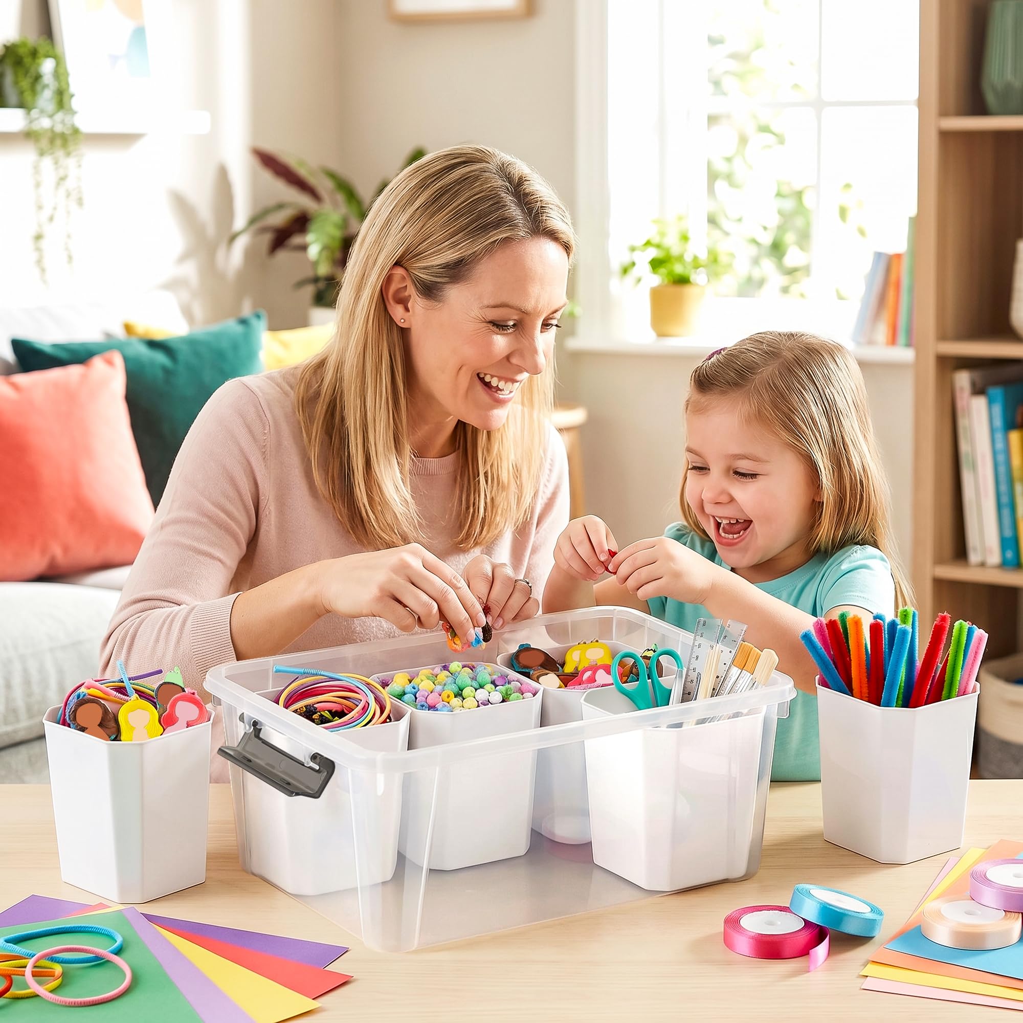 Citylife six detachable inserts keep screws and small parts organized.