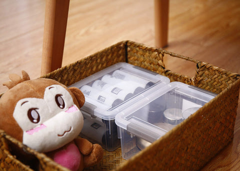 Citylife craft storage bin keeps craft supplies organized and easy to grab