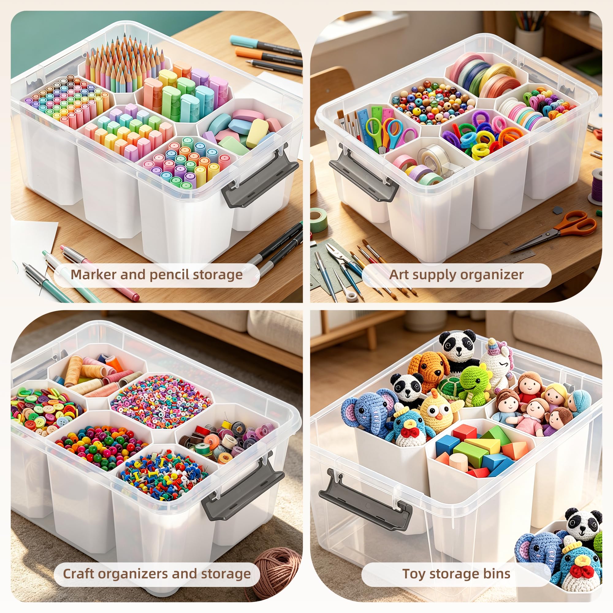 Citylife grooved lid enables stable stacking and space-saving storage.