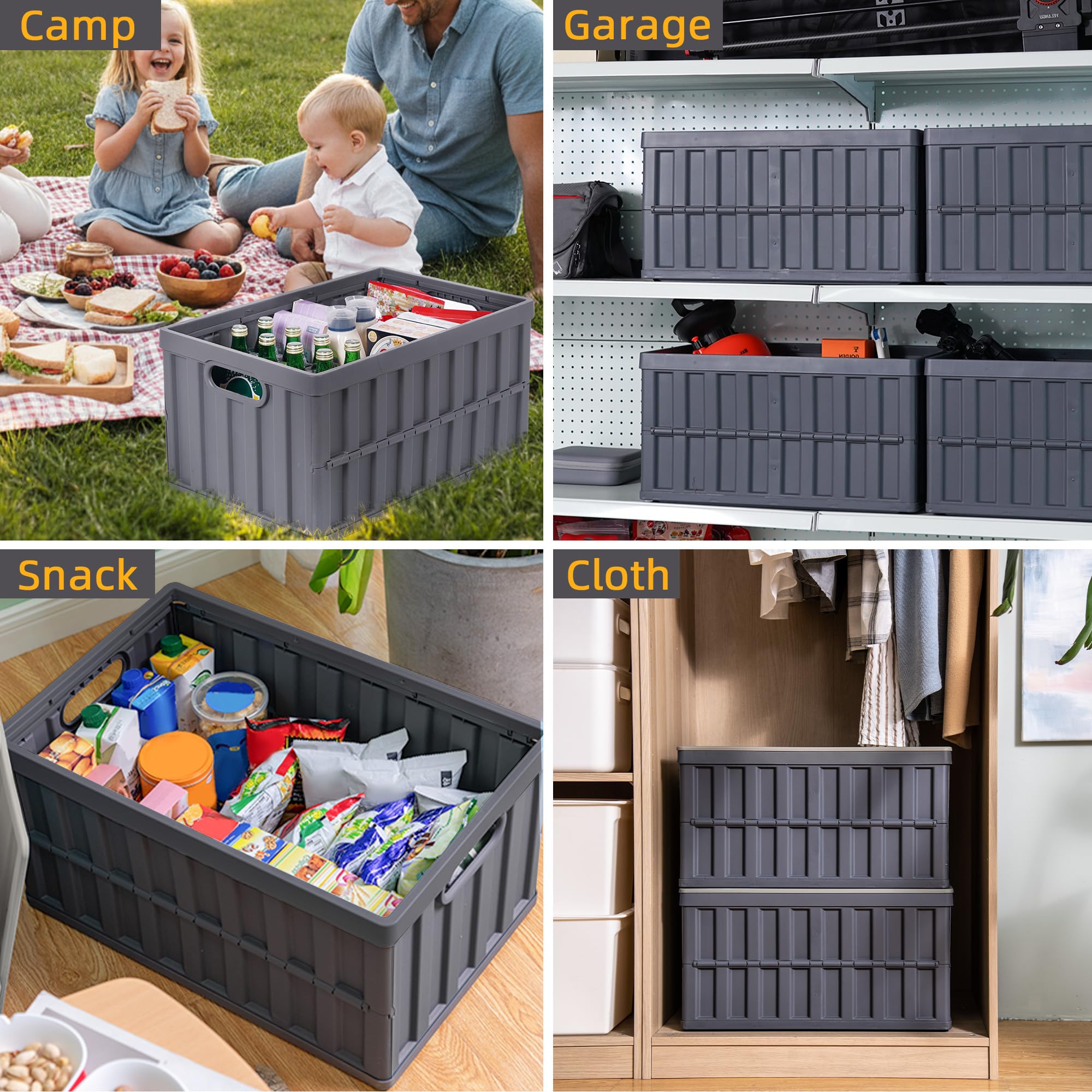 Citylife grooved lid adds stability when stacking bins on shelves