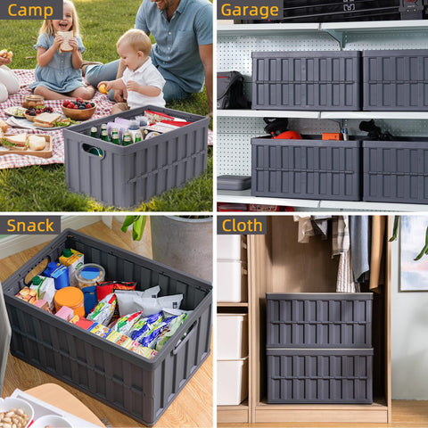 Citylife grooved lid adds stability when stacking bins on shelves
