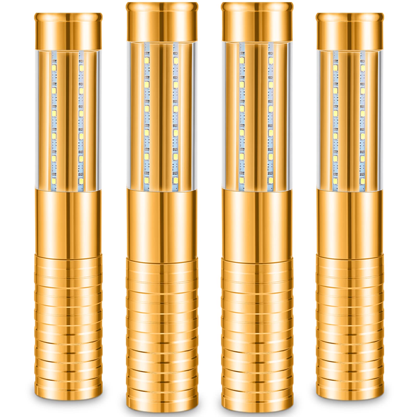 Civaner bottle light in gold and white with bright club-ready flash.