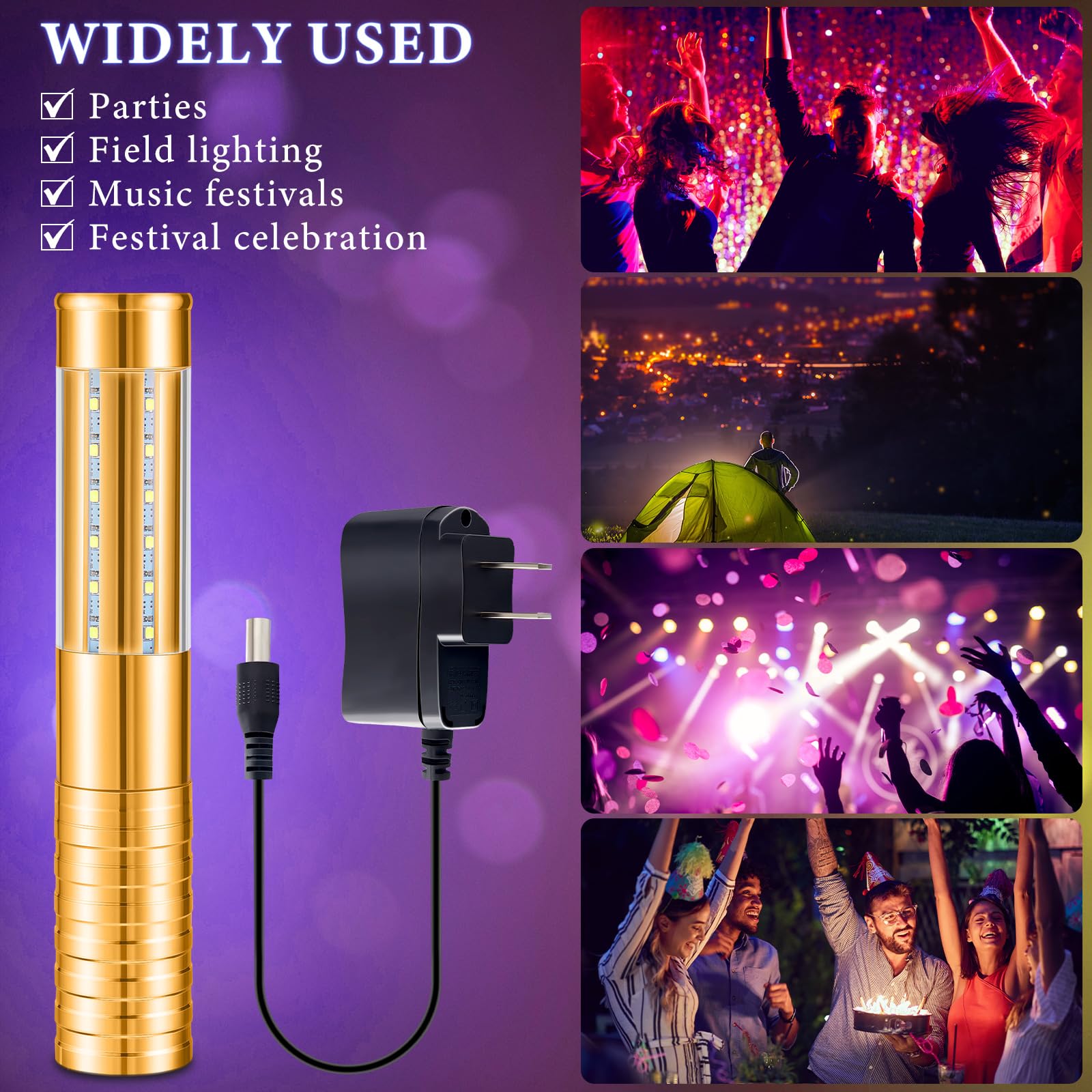 Civaner rechargeable bottle lights with USB charging for quick setup.