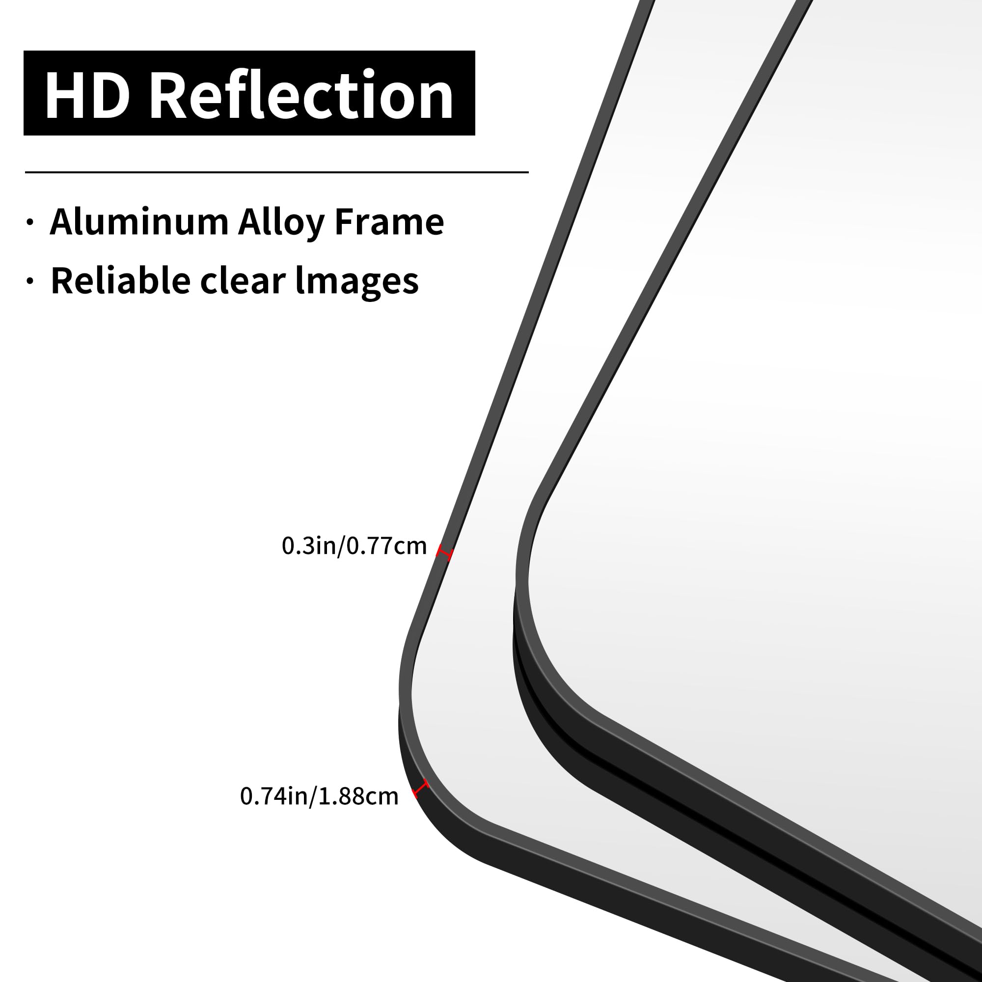 CIVENO versatile mirror suitable for bathrooms, dressing areas, and bedrooms.