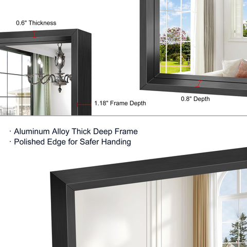 CIVENO versatile rectangle mirror suited for multiple rooms
