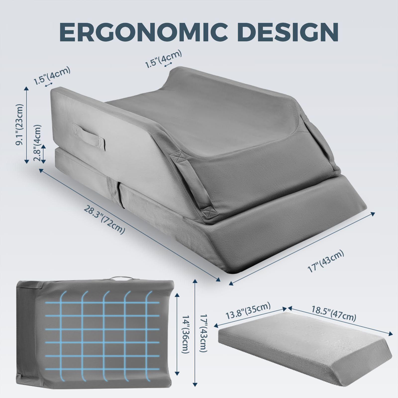 CIVJET leg elevation on sofa or office chair for long sessions.