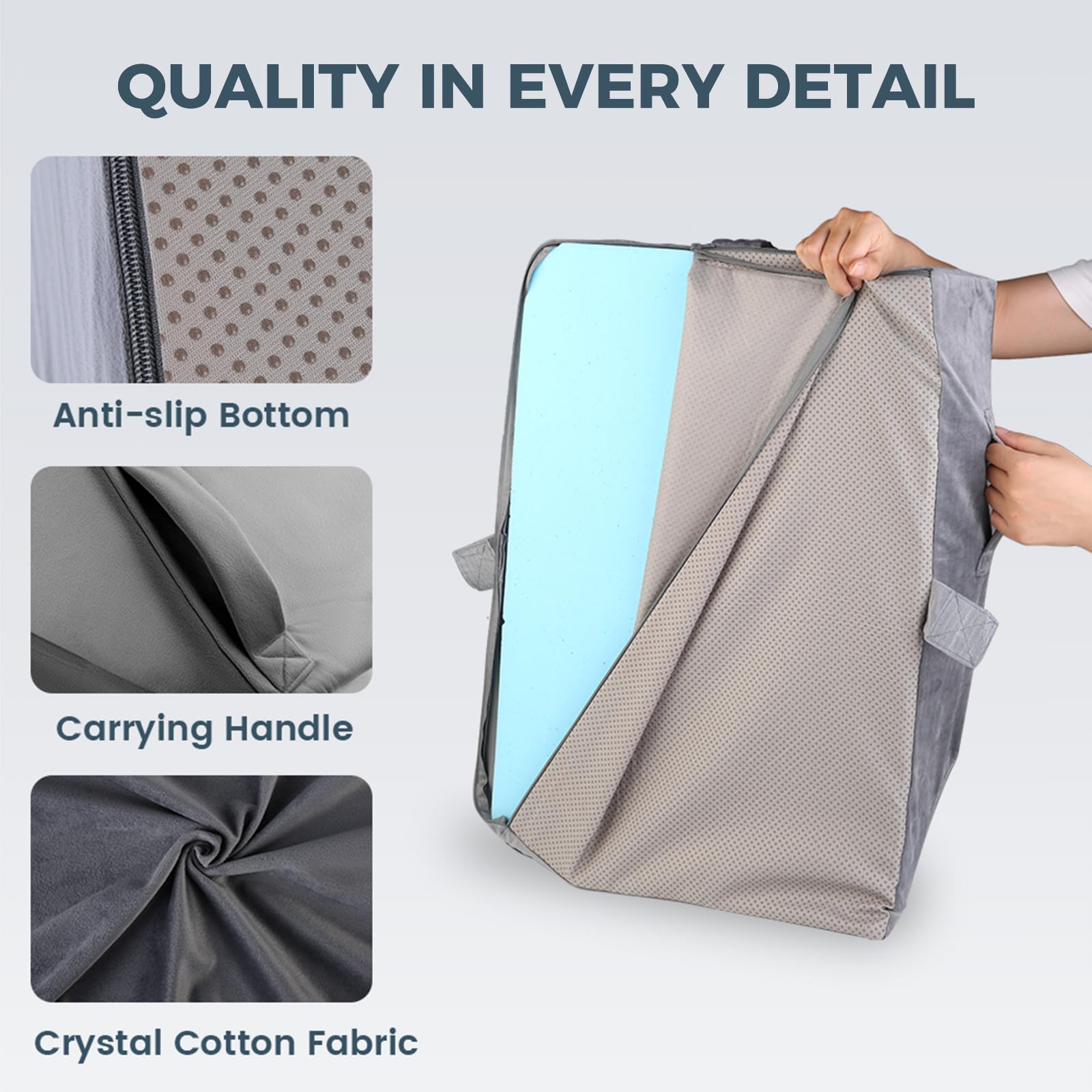 CIVJET leg rest pillow promotes spine-friendly positioning while resting.