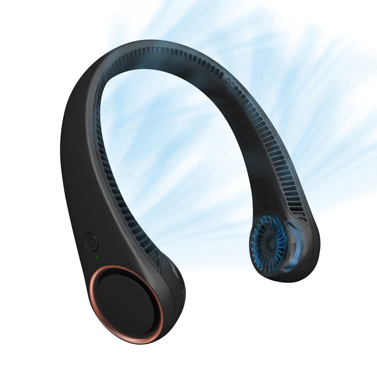CIVPOWER neck fan in headphone design for hands-free cooling on the go.