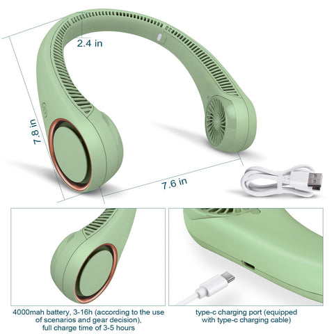 CIVPOWER lightweight neck fan for all-day comfortable wear