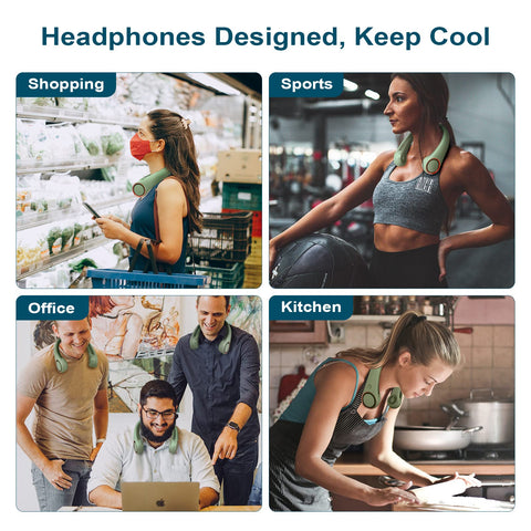 CIVPOWER versatile neck fan for outdoor, office, and travel use