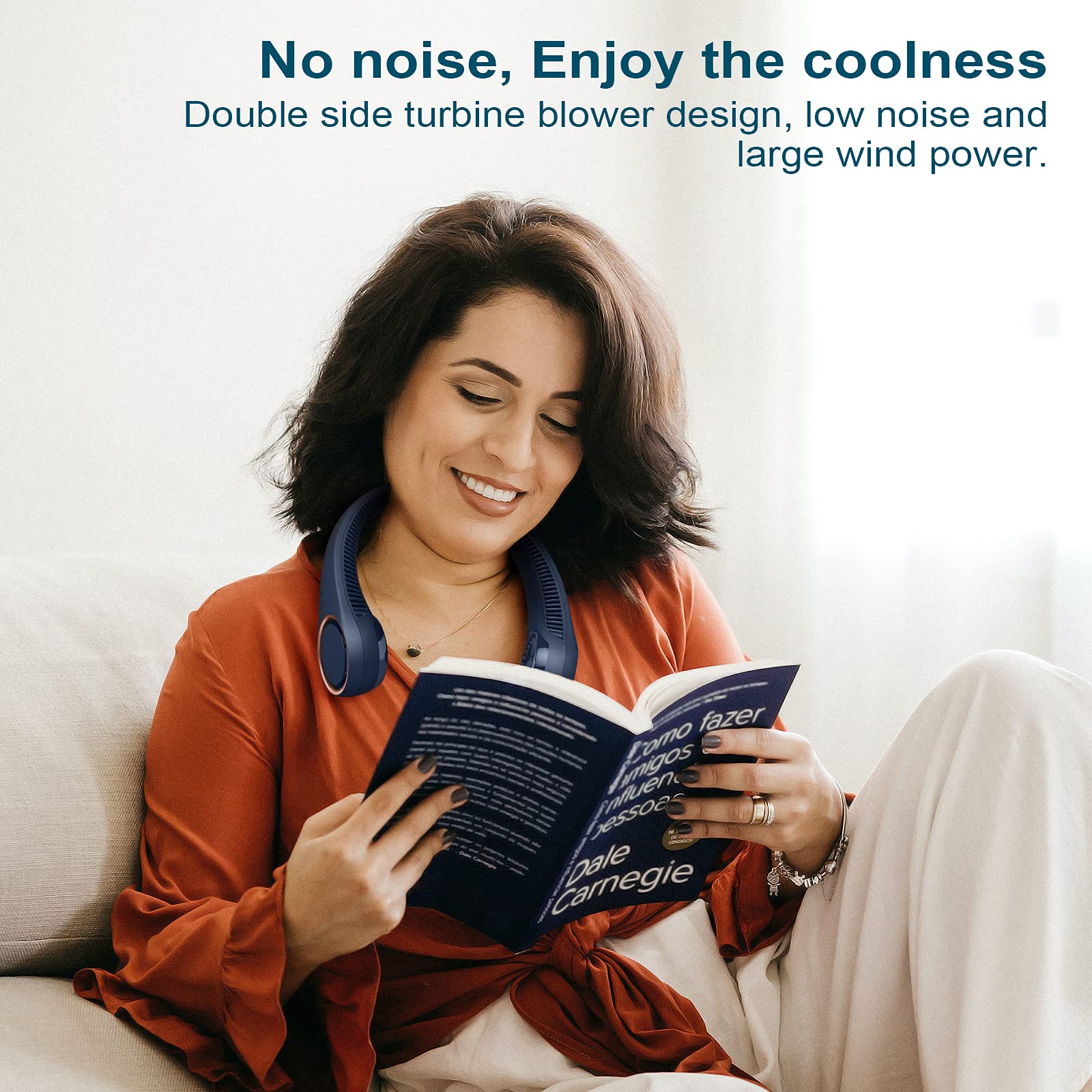 CIVPOWER neck fan 78 air vents for efficient airflow