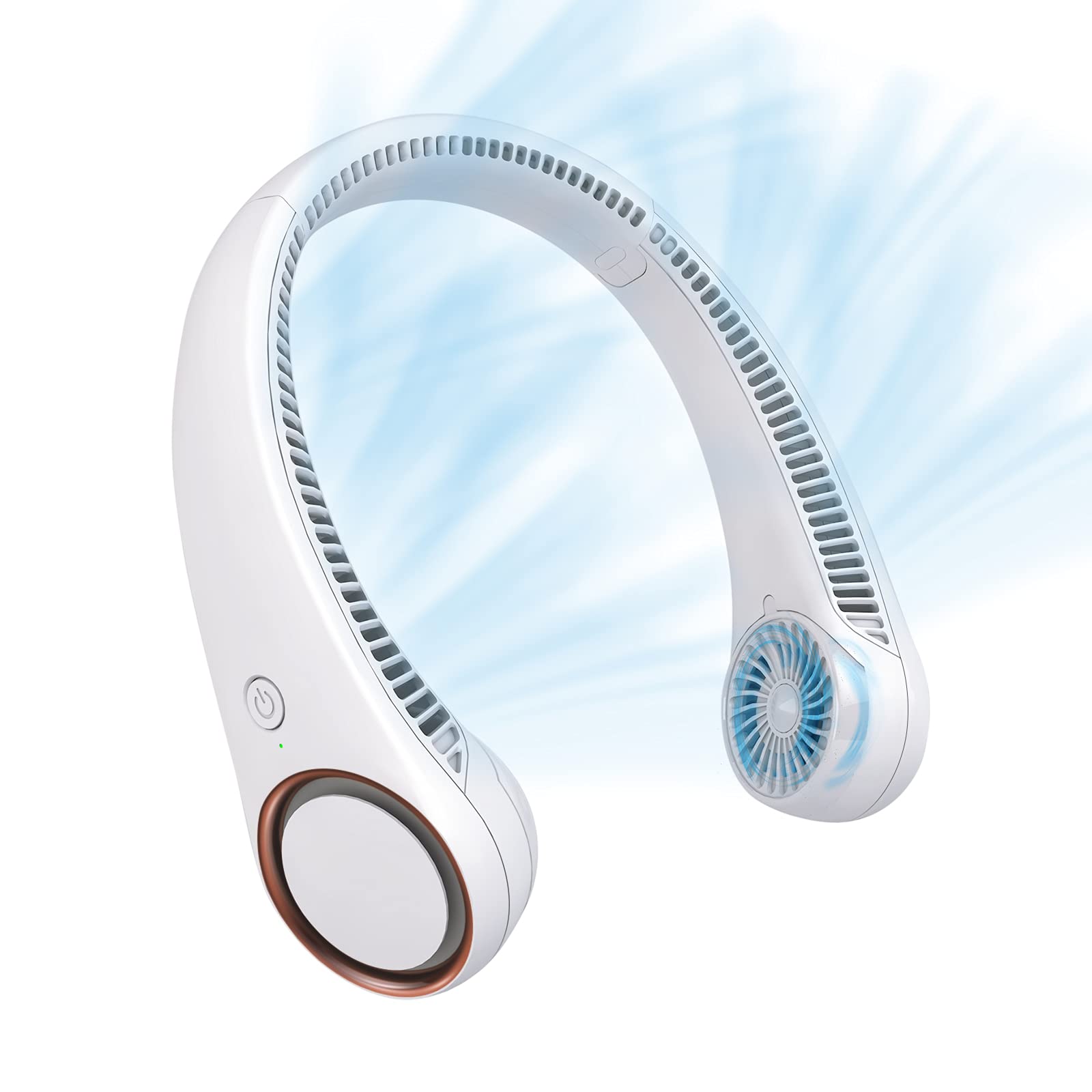 CIVPOWER neck fan wearable headphone design for hands-free cooling during workouts.
