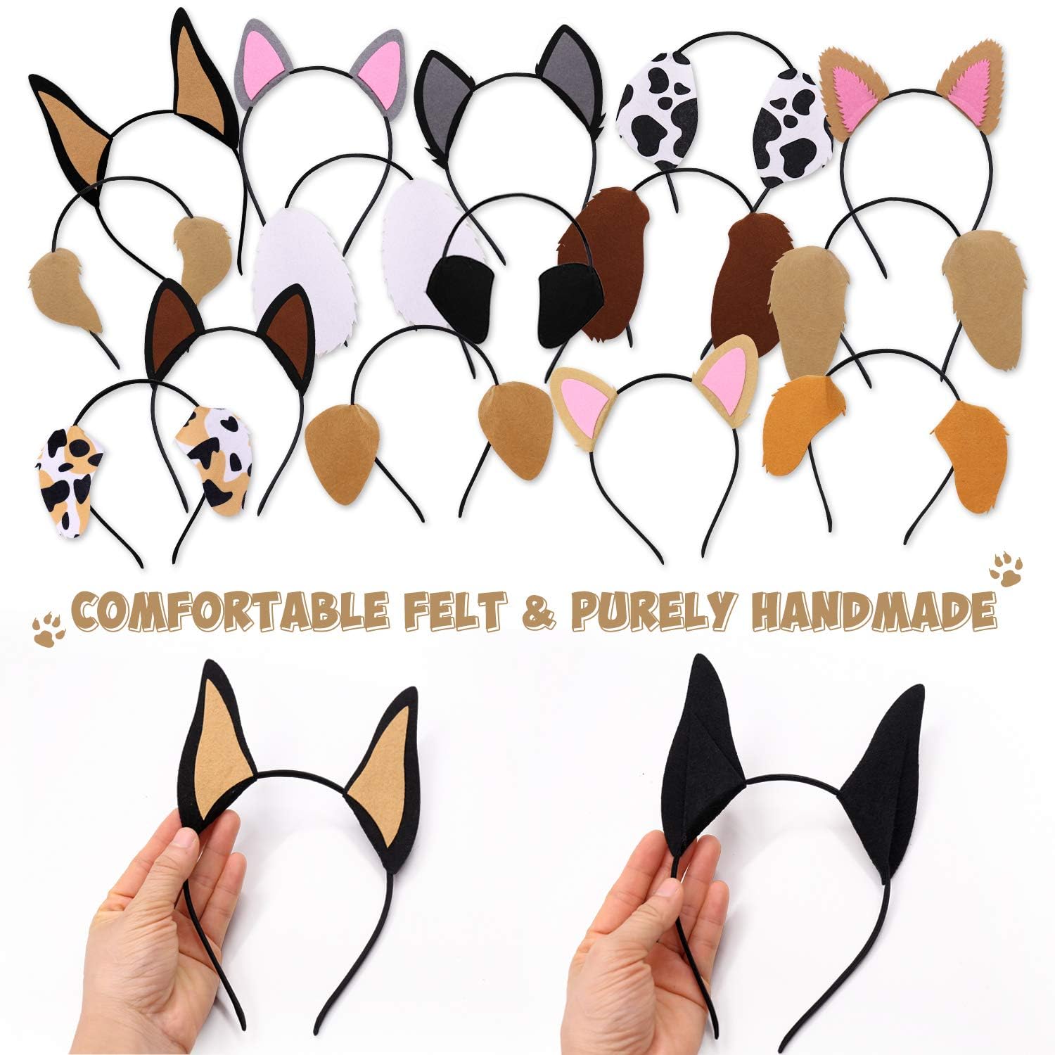 CiyvoLyeen Beagle puppy ears headbands for adorable birthday party favors