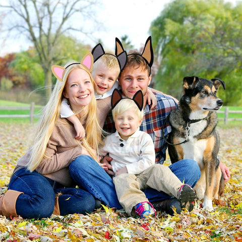 CiyvoLyeen Golden Retriever puppy ears headbands for cute party decor