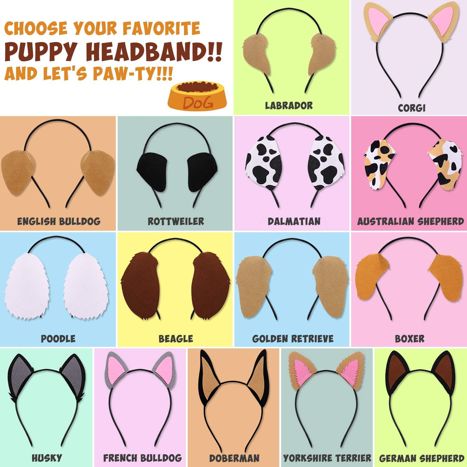 CiyvoLyeen Husky puppy ears headbands for creative costume ideas