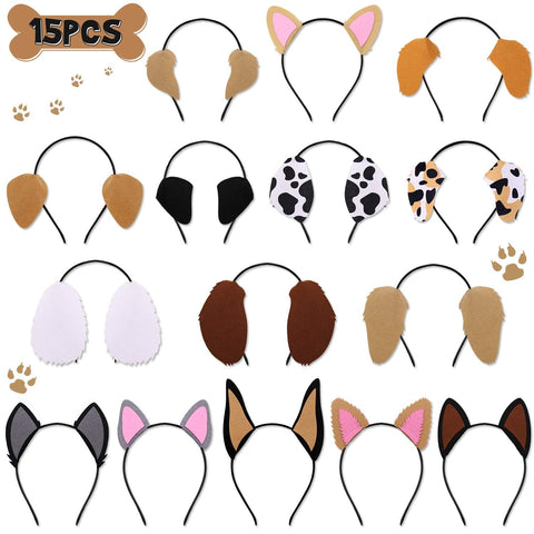 CiyvoLyeen Labrador puppy ears headbands for playful photo booth styling