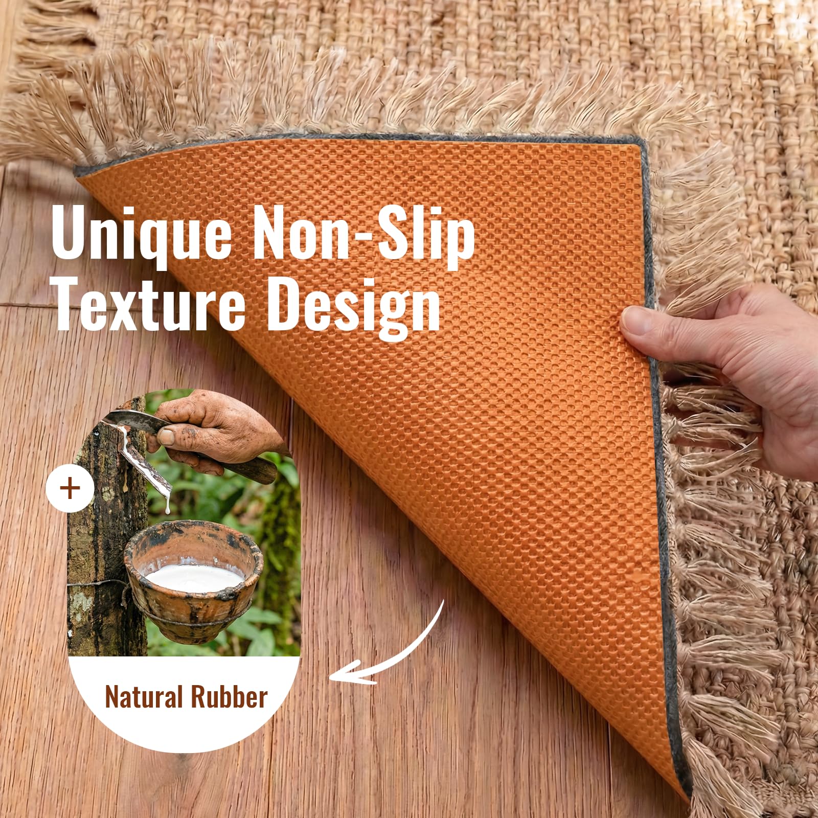 Cizistom rug pad floor protection shields floors from scratches