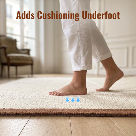 Cizistom rug pad compatible with hardwood floors and more