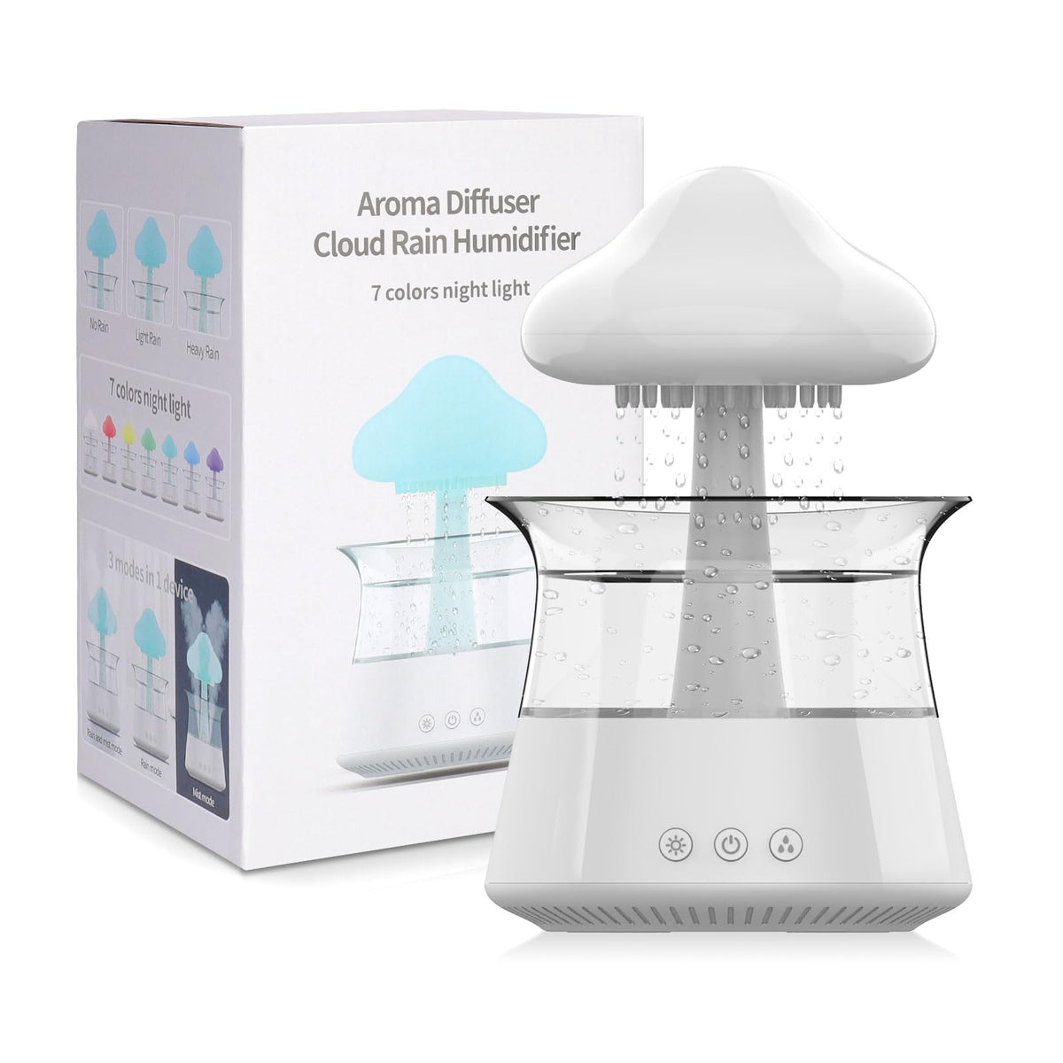 cjc Cloud Rain humidifier with a sleek design ideal for modern bedrooms.