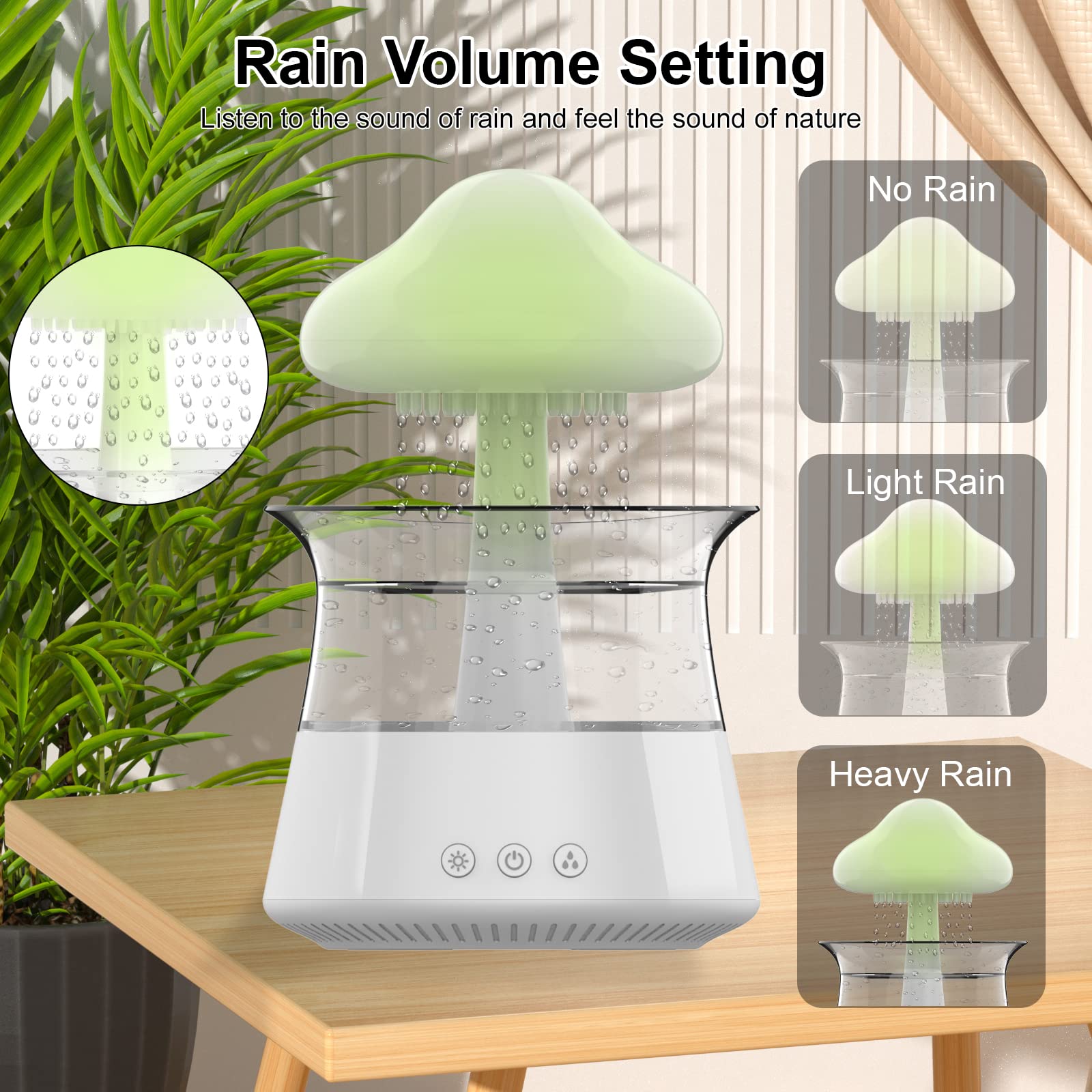 cjc Cloud Rain water tank for easy refilling and maintenance.