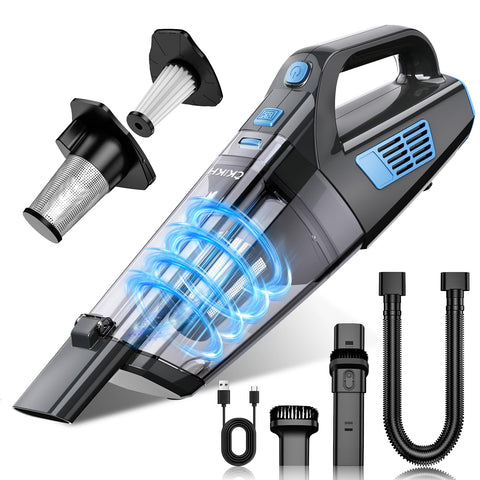 CKIKH handheld vacuum showcasing powerful cyclonic suction for quick cleans