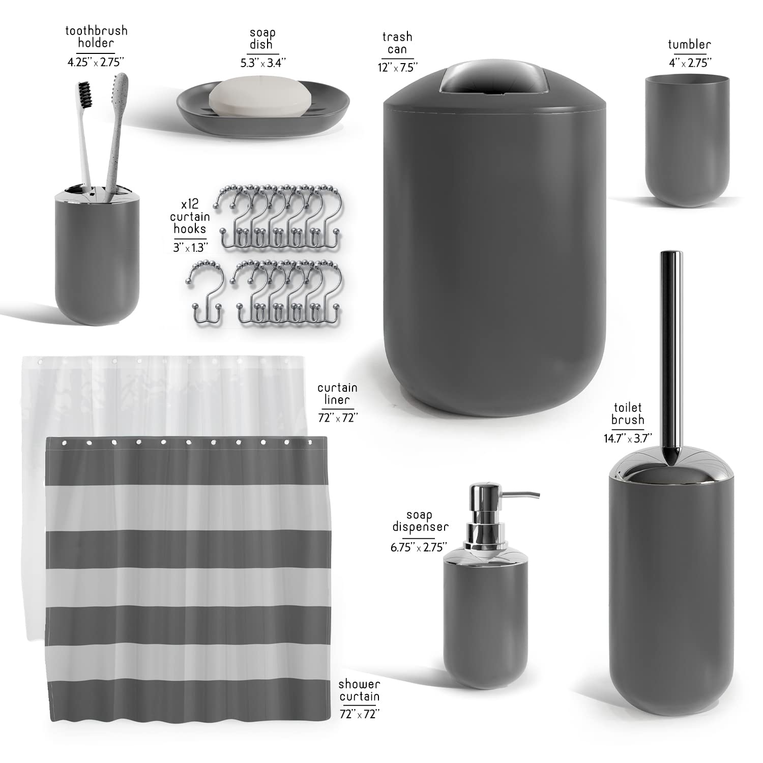 Clara Clark 20pc collection highlights organized bathroom essentials