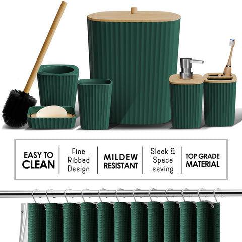 Clara Clark bamboo accents add warm, eco-friendly texture.