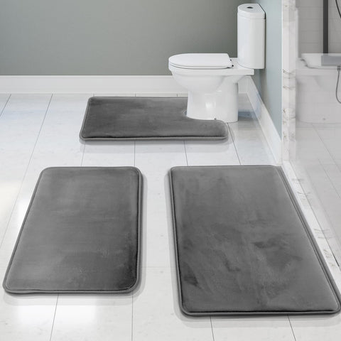 Clara Clark Memory Foam Bath Mat close-up showing cushioned support.