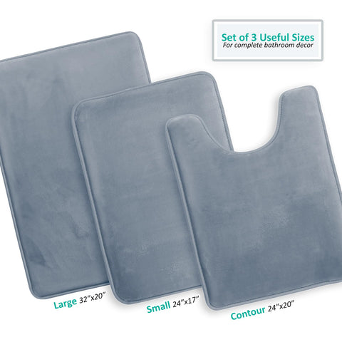 Clara Clark contour bath rug 24x20 provides precise fitting and warm toes.
