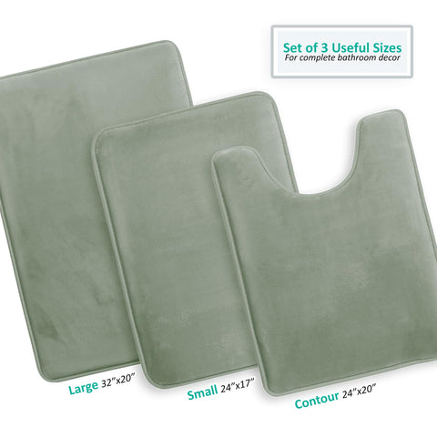 Clara Clark contour 24x20 rug cushions feet in the bath