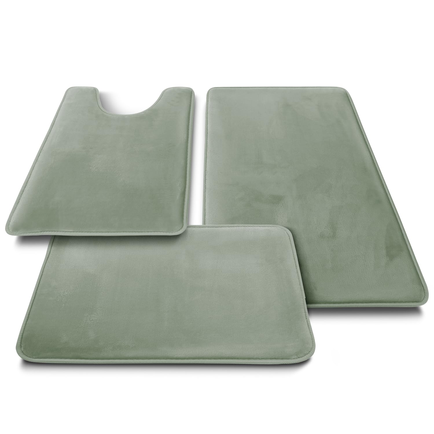 Clara Clark stylish rug set shown in modern bathroom décor