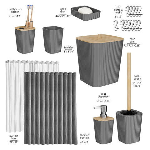 Clara Clark grey tumbler doubles as a rinsing glass and decor accent
