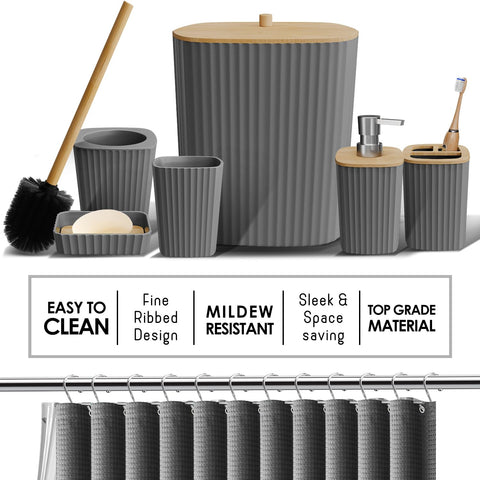 Clara Clark toothbrush holder keeps the counter tidy