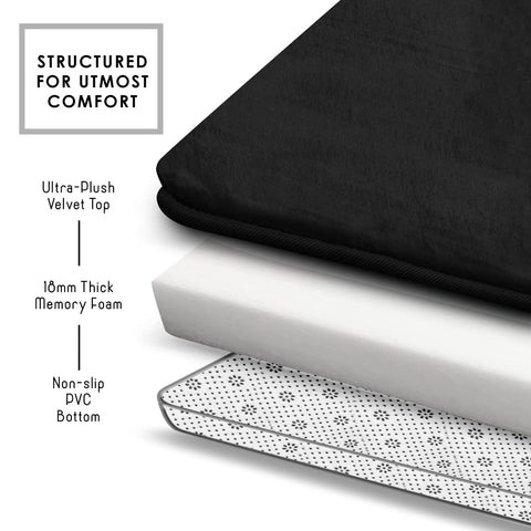 Clara Clark memory foam cushion bath mat provides light support