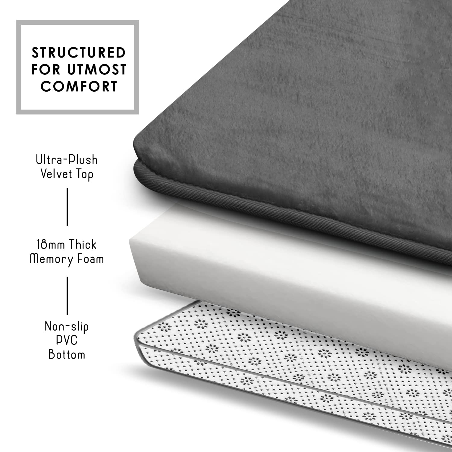 Clara Clark memory foam cushioning provides gentle support