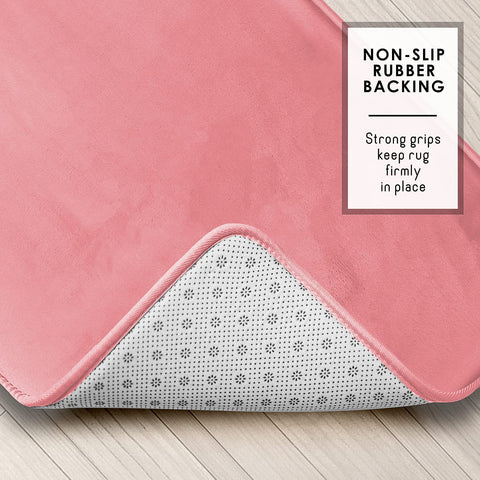 Clara Clark non-slip backing with PVC dots prevents sliding.