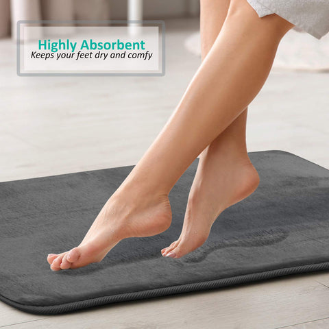 Clara Clark non-slip PVC backing anchors the mats securely