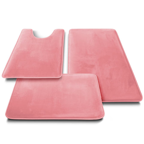 Clara Clark pink color adds bright style to bathrooms.