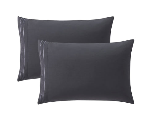 Clara Clark Premier 1800 bedroom scene in charcoal color for a refined look