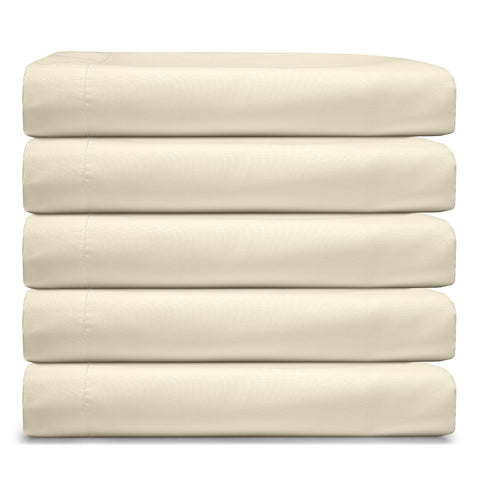 Beige Cream Clara Clark RV Queen sheets enhance cozy RV interiors.
