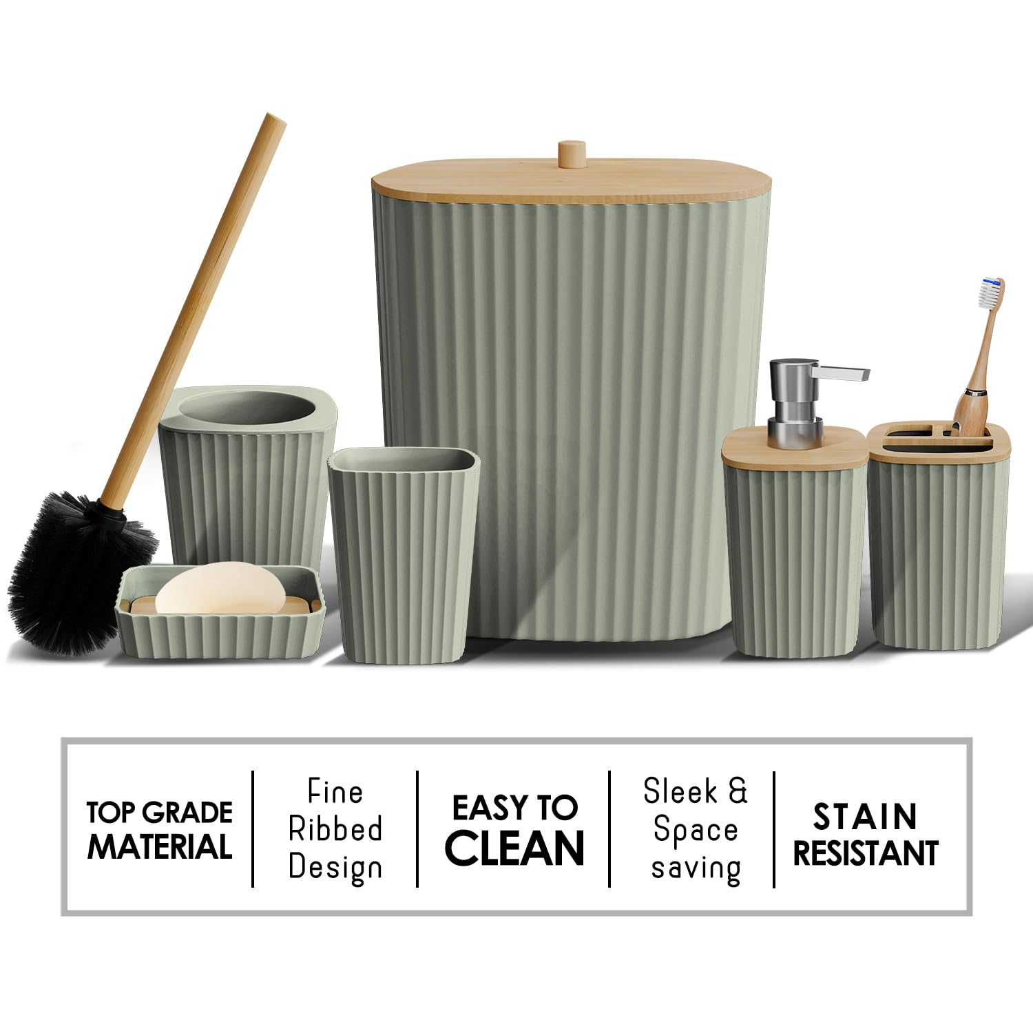 Clara Clark sage green soap dish combines style with quick soap access