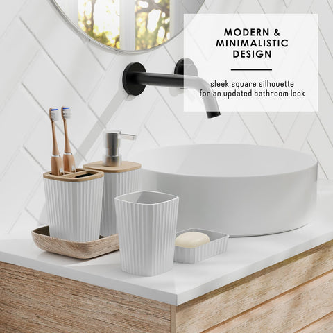 Clara Clark rust-resistant shower curtain hooks for secure fit