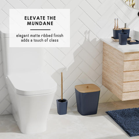 Clara Clark tumbler complements the set for convenient bathroom use