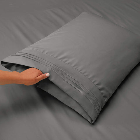 Clara Clark ultra-soft microfiber close-up showing double-brushed finish