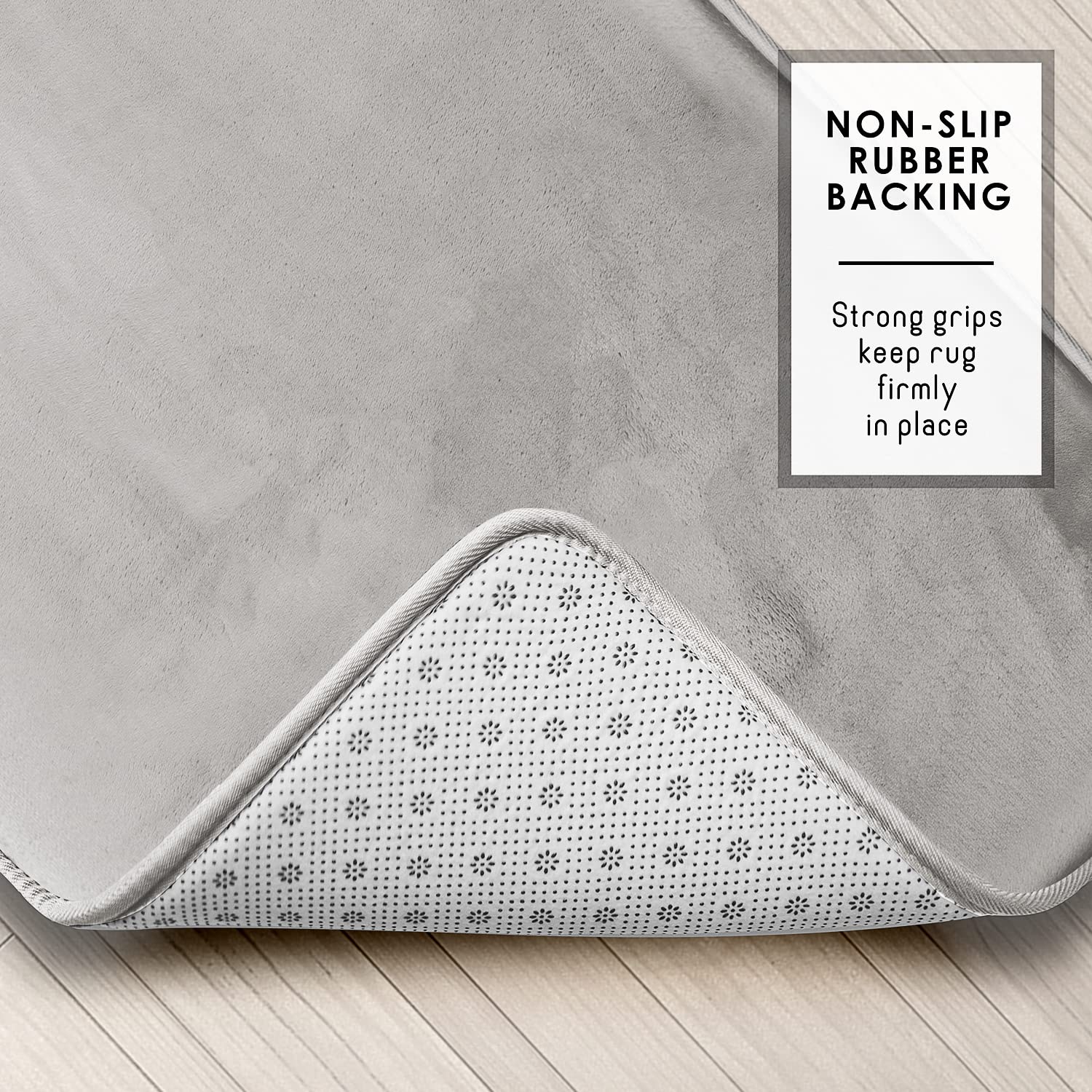 Clara Clark velvet fleece bath mat delivers cloud-like softness underfoot.