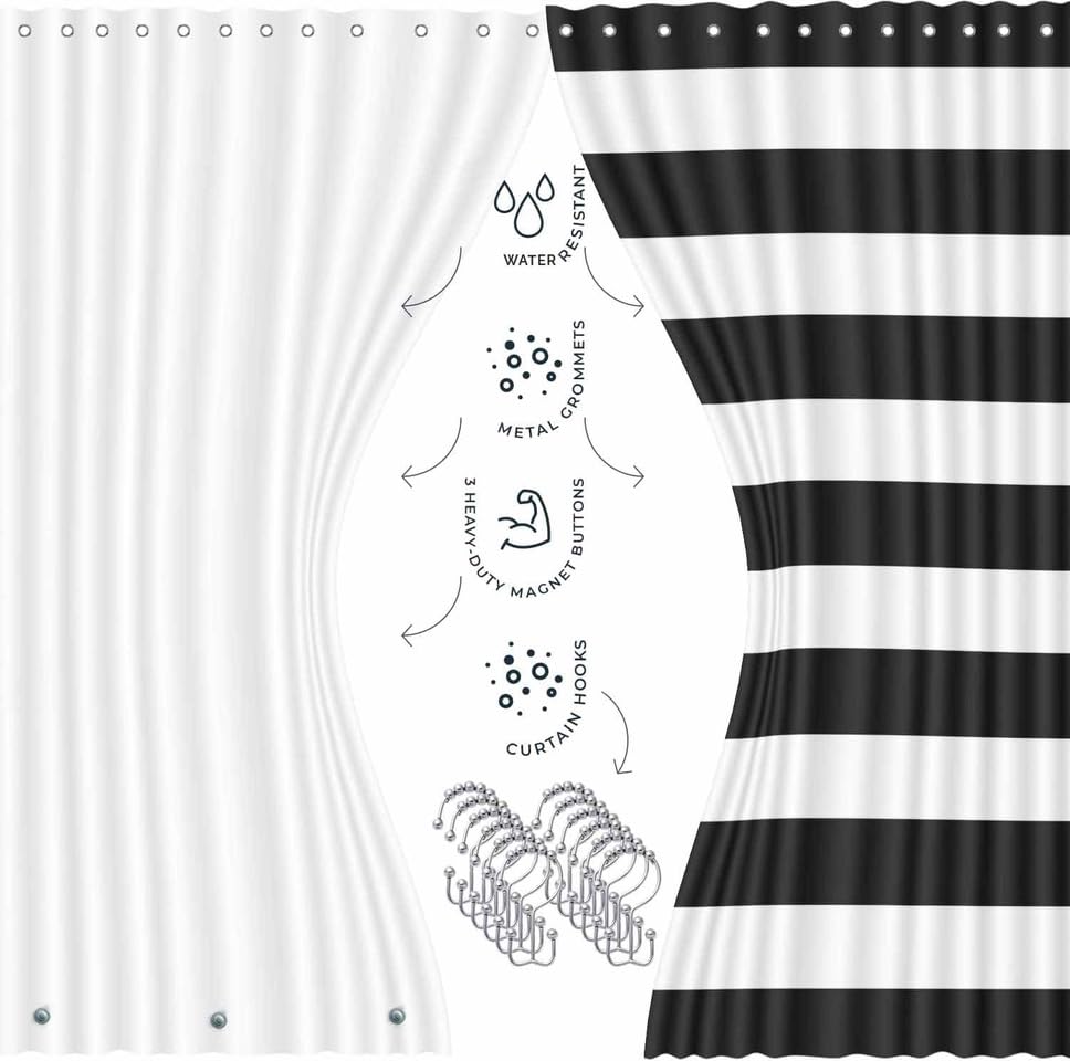 Clara Clark black bathroom trash can adds compact, stylish waste storage.
