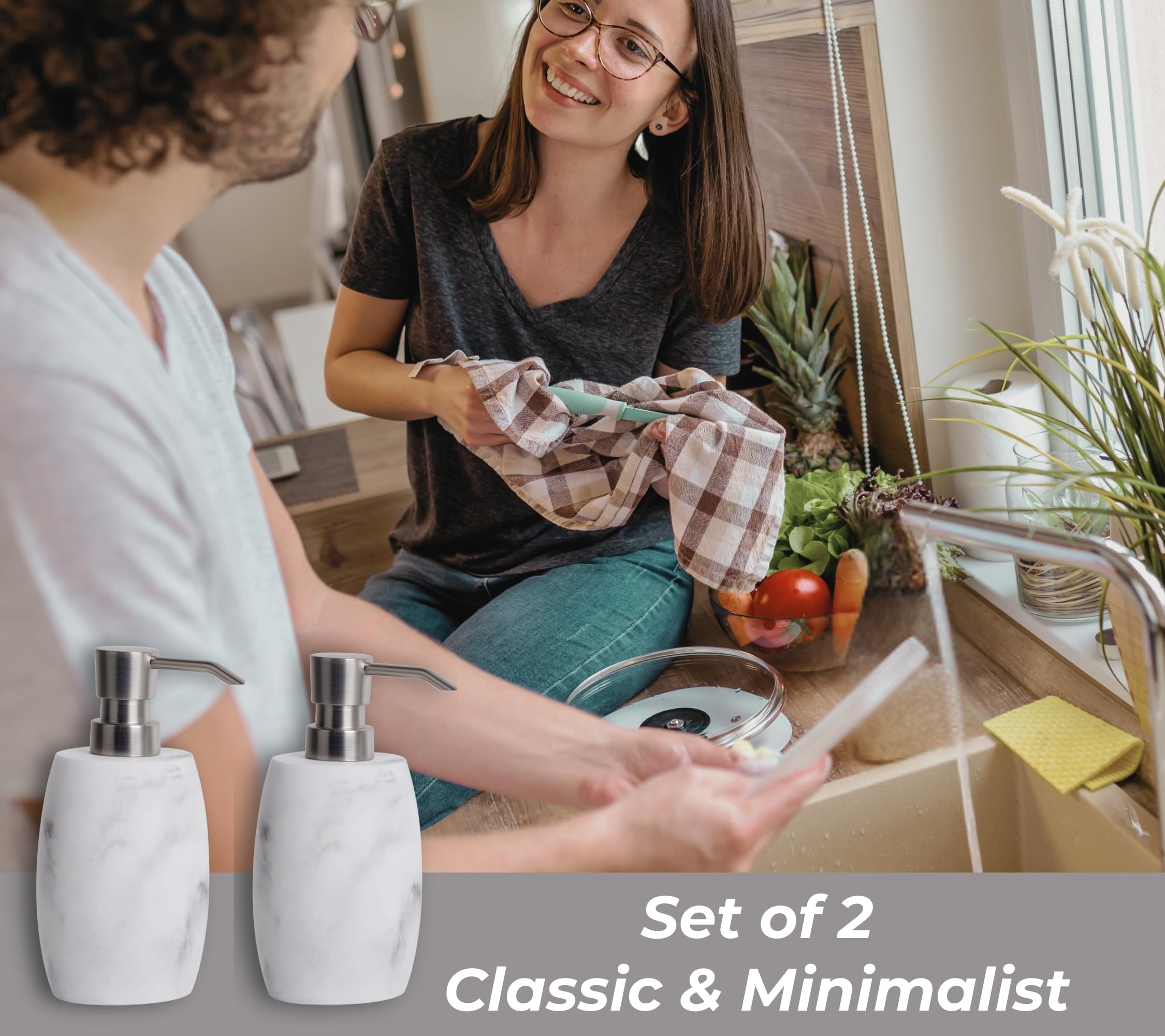 Clasin Home 12oz refillable bottle for soap, lotion, or sanitizer